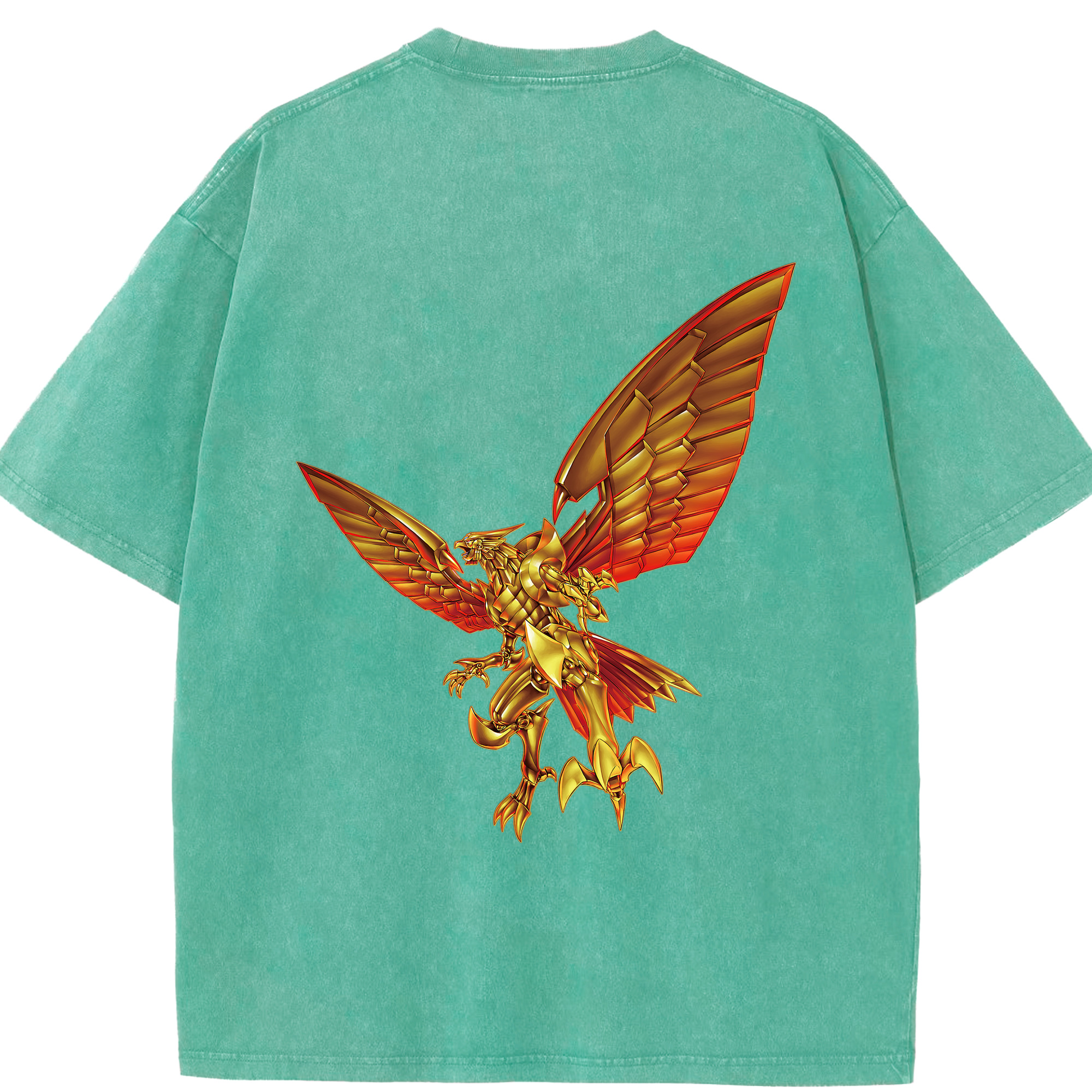 （画像用） 遊☆戯☆王 Yu-Gi-Oh! 綿100% ヴィンテージ風 半袖Tシャツ（背面プリント）